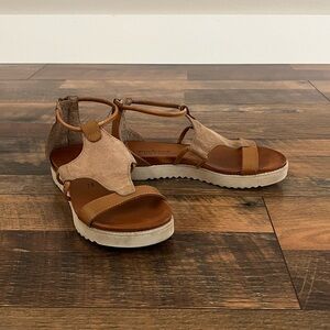 Sundance Shimmer Platform Sandals